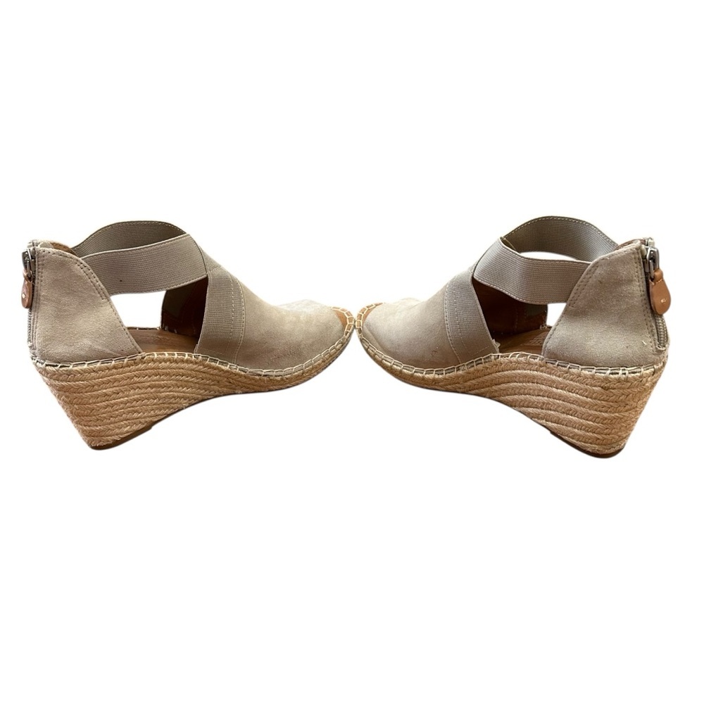 Gentle Souls by Kenneth Cole Colleen suede  wedge espadrille sandals 7.5 - Picture 6 of 11